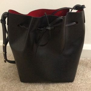 Mansur Gavriel bucket bag in flamma